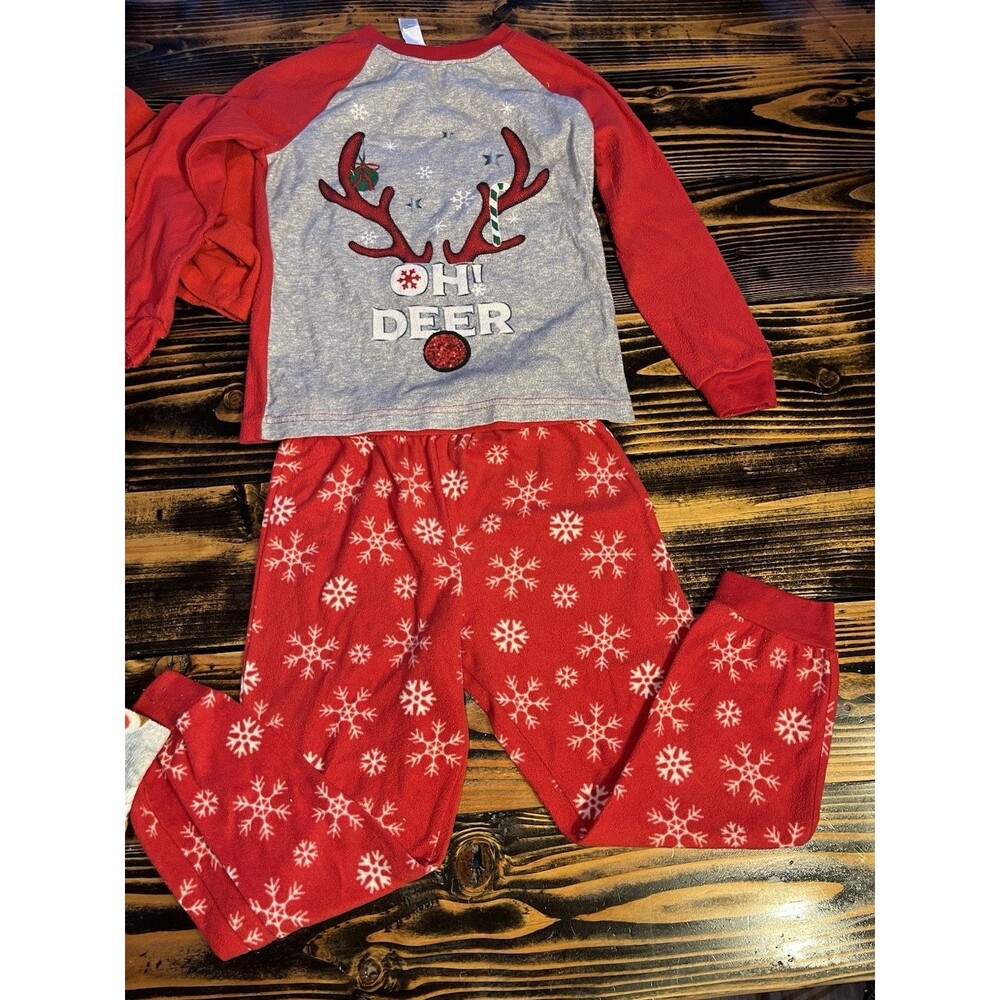 Toddler Boys 5T Christmas Pajama Bundle 2 Pc Carter’s Holiday Sleepwear Set - Picture 4 of 7